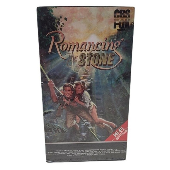 Romancing The Stone VHS Michael Douglas Kathleen Turner - Picture 1 of 5